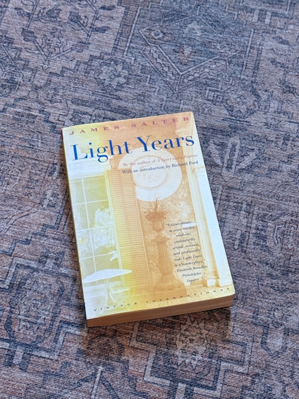 Light Years by James Salter — Yellow Paperback Novel